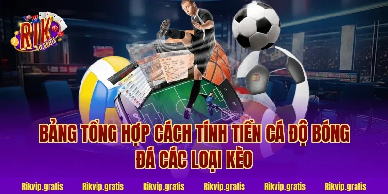 Bảng tổng hợp cách tính tiền cá độ bóng đá các loại kèo